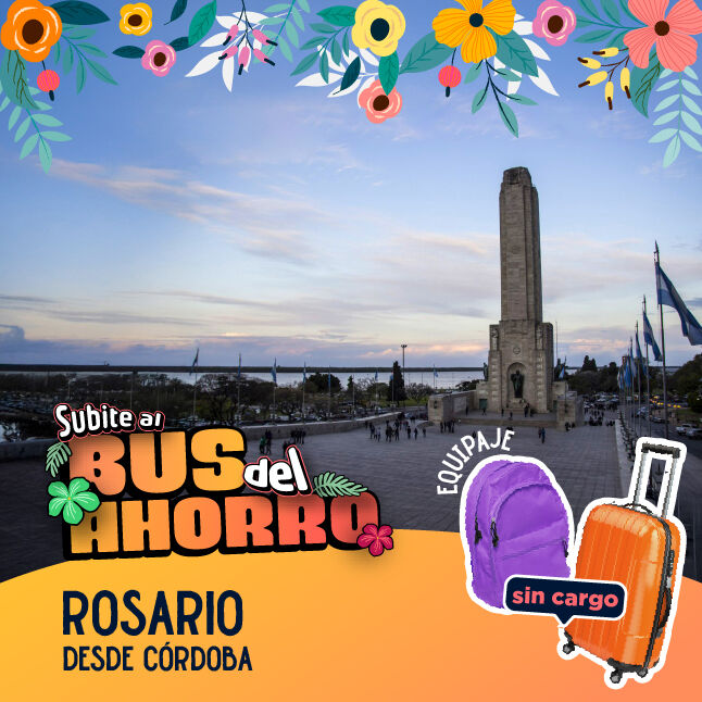 pasajes a Rosario desde Córdoba